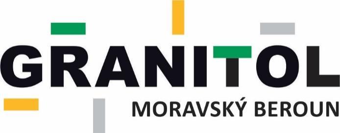 Vaše dotazy a písemné objednávky adresujte: GRANITOL akciová společnost, prodejní sklad Partyzánská 464 793 05 Moravský