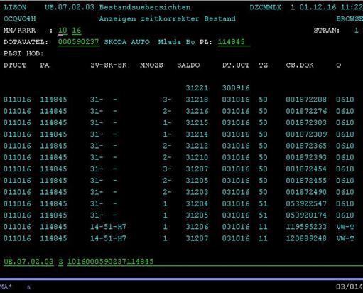 dodavatele - SAP  13 Účtování v systému LISON obal 114845 33