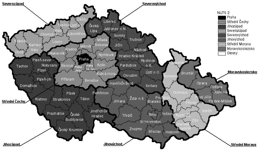 PŘÍLOHA 1 Mapa regionů NUTS 2 Adresy regionálních odborů Státního zemědělského intervenčního fondu NUTS 2 Název RO SZIF Adresa Střední Čechy Praha a Střední Čechy budova ÚZPI, Slezská 7, 120 56 Praha