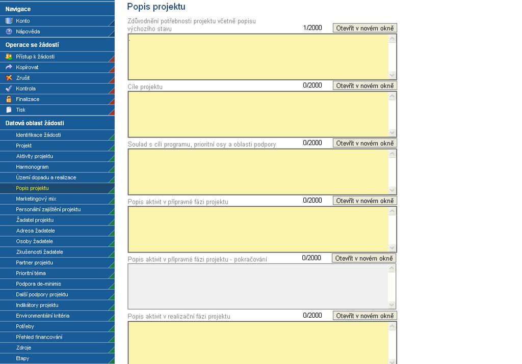 3.6. Popis projektu