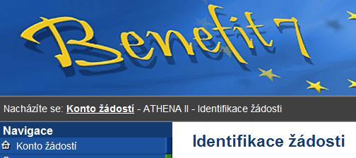 Po uložení záložky Identifikace žádosti tlačítkem Uložit, dojde k doplnění údajů o datu a čase založení žádosti, poslední změně a kdo ji provedl.