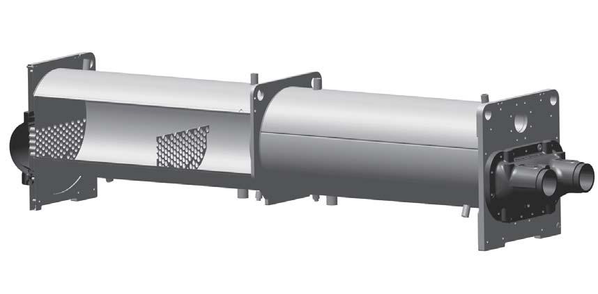 Vlastnosti a výhody Výparník CHIL Společnost Trane vyvinula výměník speciálně navržený pro chladicí jednotky Sintesis. Kompaktní Vysoký výkon Integrovaná konstrukce Malé množství chladiva.
