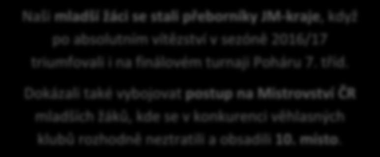 Kadetky Lokomotivy ovládly krajský přebor, a to jim umožnilo zúčastnit se baráže o postup do 1.