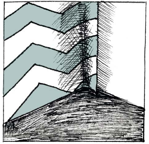 Pruh nalepíme a pritlačíme do rohu po celej dĺžke hranou tapetovacej stierky.