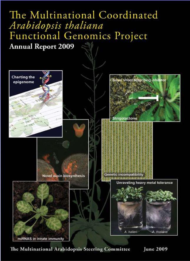 18 Functional Genomics Project: 2001-2010 Cíle projektu: http://www.arabidopsis.org/portals/masc/2009_masc_report.
