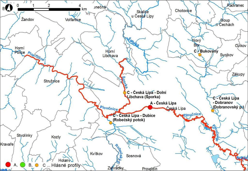 Obr. 1 Přehledná mapa řešeného území Obr.