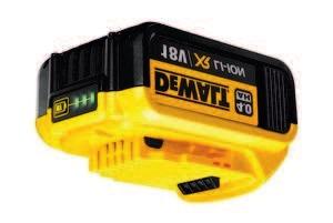SPECIFIKACE POWERED BY TM18 V Rozměry: Baterie: možnost: 6 mm (d) x 255 mm (v) DEWALT 18V XR Li-Ion 2.0Ah baterie pack 18V XR Li-Ion 4.