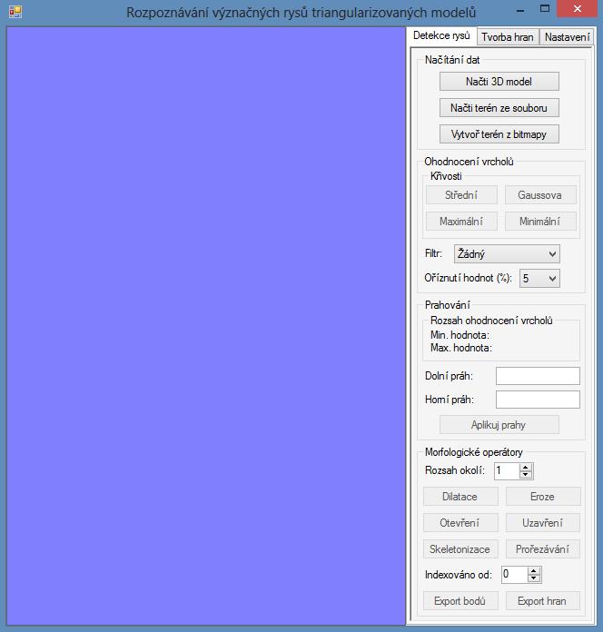 B Uživatelská dokumentace Vytvořenou aplikaci lze spustit pomocí souboru Diplomova_prace.exe. Je nutné, aby na daném počítači byl nainstalován.net framework verze minimálně 2.