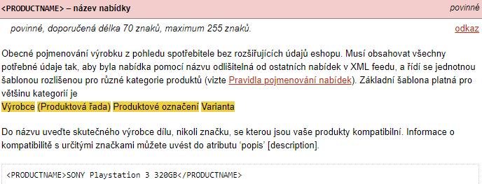 cz/cz/zbozi/specifikacexml-pro-obchody/specifikace-xml-feedu/#categorytext Co udělat pro větší spárovanost produktů?