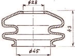 27-2 140Kč,- Vložka stabilizátoru - Stabilisator Einlage 1 ks.