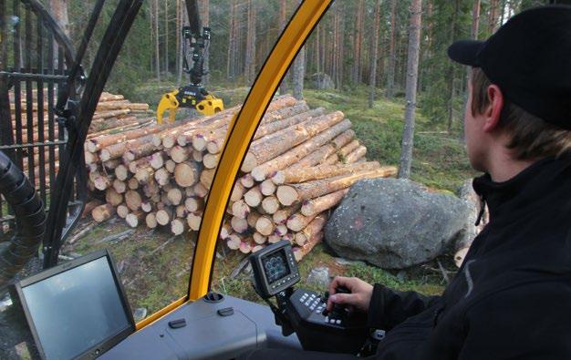 Nízká konstrukce jeřábu zlepšuje boční stabilitu a viditelnost. Jeřáb může být vybaven váhou, a to nejen k řízení nakládky, ale také jako prevenci přetížení.