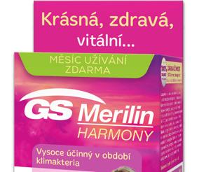 (1 kapsle = 5,95) 526,- GS Merilin Harmony 60+30 tablet