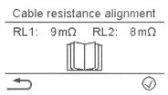 SE - Kalibrering av ledningsmotståndet PL - Porównanie rezystancji przewodu RU - Компенсация сопротивления проводника 3 System with 1 WF System