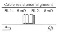 SE - Kalibrering av ledningsmotståndet PL - Porównanie rezystancji przewodu RU - Компенсация сопротивления проводника 3 System with 1 WF System