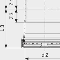 90 100 65 PŘECHODOVÉ KUSY/OBLOUKY Sanpress-přechodovýkus model2211 artikl d R Z L SW Z* L* SW* 290771 12 ⅜ 18 35 17 17