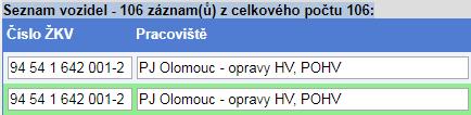 Úvodní obrazovka přehled odeslaných hlášení Tato obrazovka slouží pro základní přehled uživatele o odeslaných hlášeních.