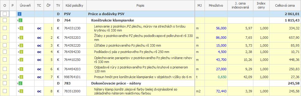 28 PRÍRUČKA K DEMOVERZII STAVEBNÉHO PROGRAMU CENKROS 4 Pri rozpočtovaní VRN môžete využiť katalóg 000 Investičné náklady neobsiahnuté v cenách, ktorý sa nachádza hneď na začiatku cenníka prác.