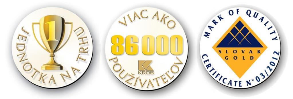 PROGRAM CENKROS 4 3 VÁŽENÝ PARTNER, ďakujeme za prejavený záujem o naše programy. Veríme, že Vám uľahčia a zjednodušia prácu. KROS a.s.