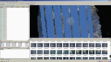 Obr. 76 ukázka SW rozhraní pro fotogrammetrické zpracování záznamů