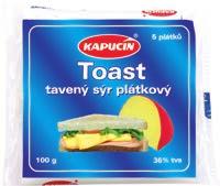 Toustový sýr tavený, plátkový Nový