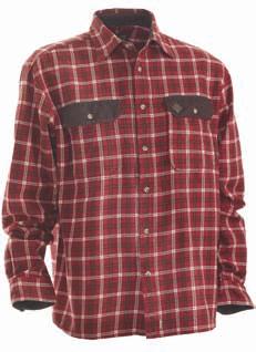 100156 S-4XL 200 Brown 100% bavlna Košile BRIAN M Flanelová košile pro každou