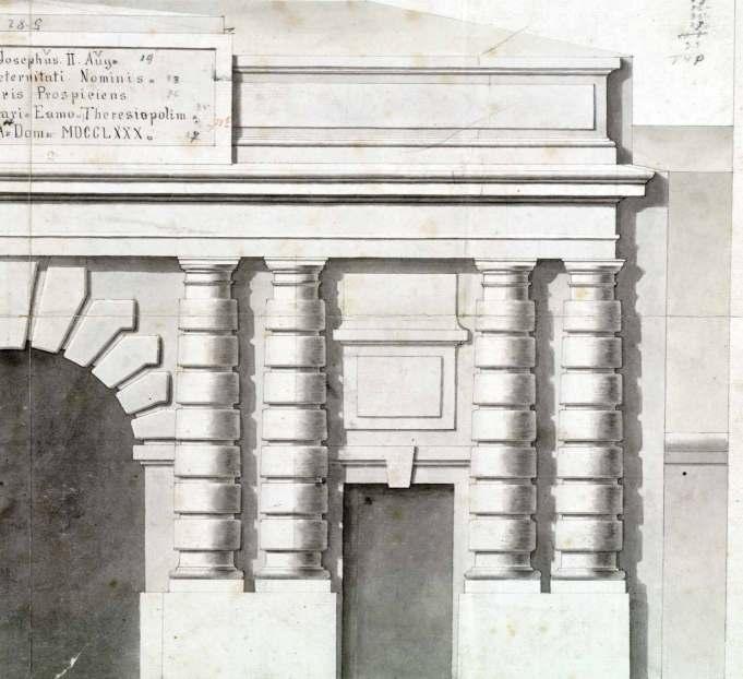 27 Litoměřická brána a její okolí - tzv. Okolí staveb Litoměřická brána střežící výjezd z města směrem na Litoměřice a Lovosice bývala nejhonosnější a nejzdobenější pevnostní branou.