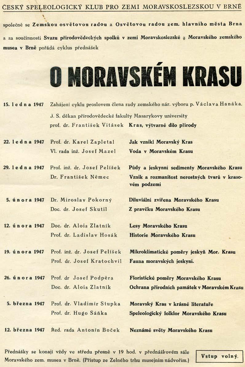 10.) Dopis SKB Poštovní hospodářské ústředně v Praze. 12.01.1947. SKB v dopise prosí o bezplatné přenechání přebytečného telefonního materiálu pro zabezpečení práce v jeskyních. 11.