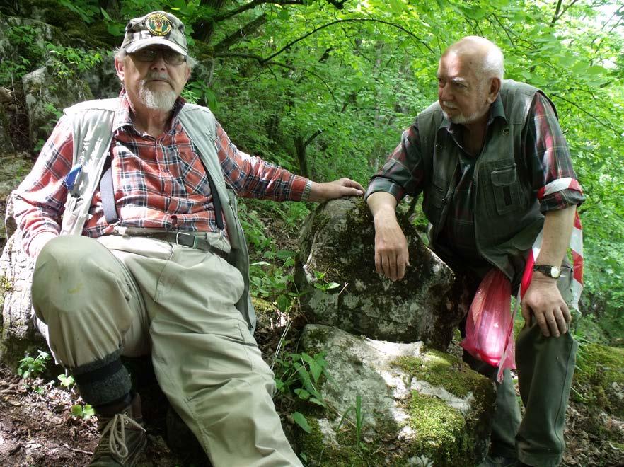 Obr. nahoře : Ještě v terénu nad Pekárnou.