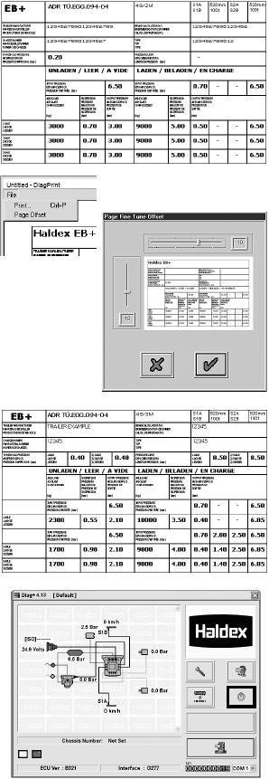 Tisk s použitím formuláře HALDEX 028 5301 09. Musí následovat tisk pomocí laserové tiskárny. Zkontrolujte informace od výrobce týkající se tisknutí na papír velikosti A5.