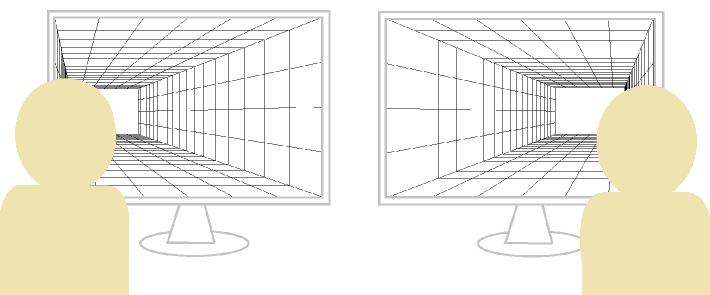 2 Specifikace problému a jeho praktická a teoretická východiska Aby bylo možné zobrazit 3D scénu na monitoru počítače tak, aby měl uživatel při pohybu pocit, že se dívá skutečně na 3D scénu a ne