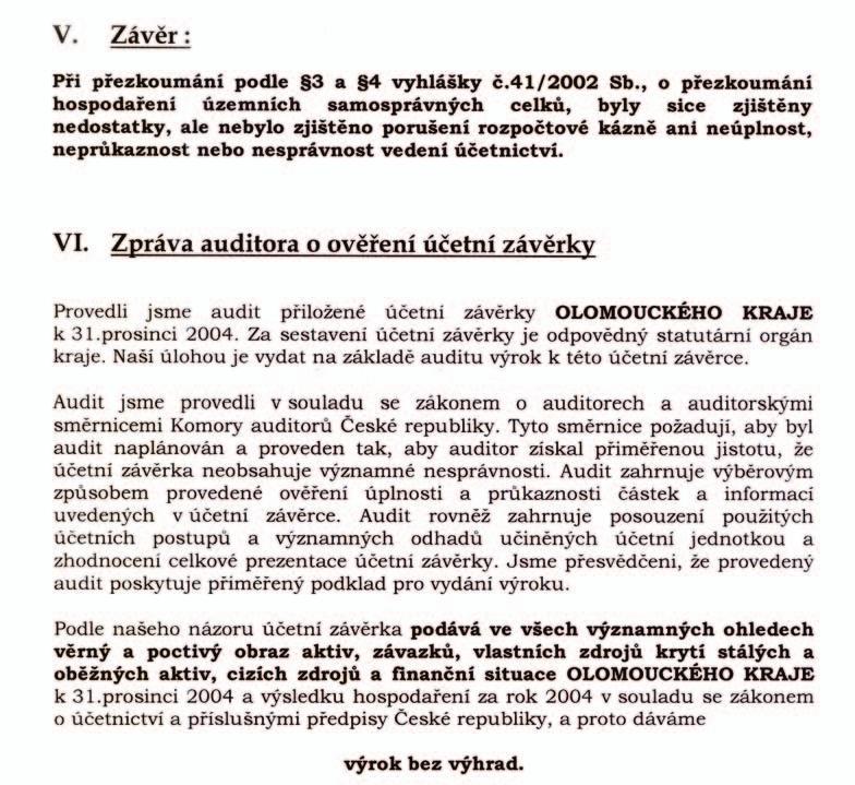 Zpráva o