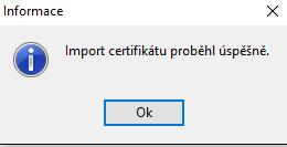 Potom klikněte na OK.
