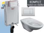 7 3759,- / ks EP závěsný WC komplet do sádrokartonu Složení: modul pro závěsné WC do sádrokartonu ovládací tlačítko bílé EP klozet závěsný (délka 53 cm) ***sedátko je nutné objednat zvlášť EP závěsný