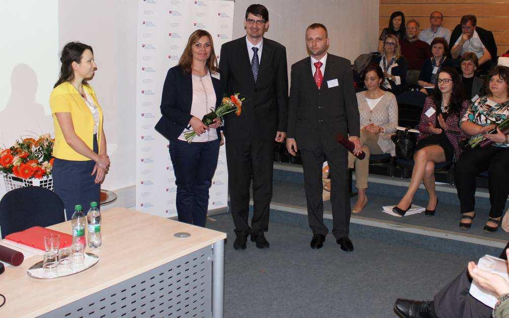 Silvia Eštočinová zo Základnej školy na ulici Matice slovenskej v Prešove Štátny tajomník Ministerstva školstva,