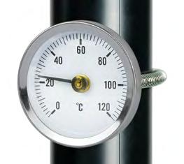 Na potrubie väčšieho priemeru ho možno uchytiť aj iným spôsobom. Rozsah merania je 0 ºC až 120 ºC.