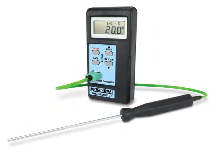 priemyselné Teplomer MicroTherma 1 so zabudovaným mikrosprocesorom pre automatickú rekalibráciu Správnosť ±0.2 C, rozlíšenie 0.