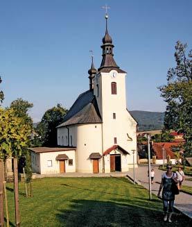 Michaela Archanděla, který vznikl v roce 1540 rozšířením původního kostela z 1. poloviny 13. století a patří k nejstarším kostelům na Moravě.