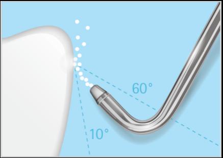 PROPHYflex): 2 pracovní úhel 60 C až 90 2 Uhličitan vápenatý (PROPHYpearls ): pracovní úhel 10 až 60. 5.6.3 PROPHYflex Perio Powder PROPHYflex Perio Powder (Č.