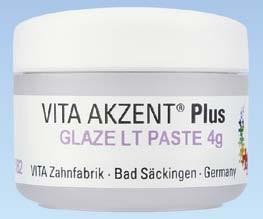 644,- (8 12 g Add-On Add1 Add8, 5 g Akzent Plus Glaze LT Powder, 12 g Glaze LT, 20 ml Akzent Plus Powder Fluid, 50 ml VM Modelling Liquid, barevný indikátor) 50 ml VM