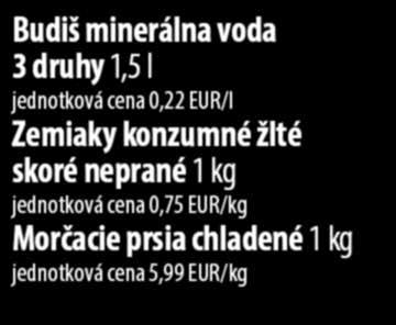 jednotková cena 5,90 EUR/kg 0 65