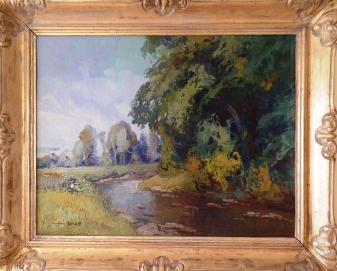 Ludva Dobeš Krajina s řekou / Landscape with a