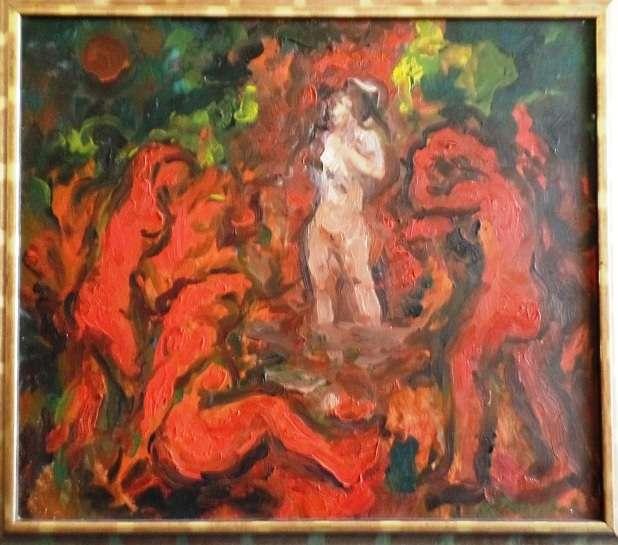 Josef Treuchel, Tanec / Dancing Olej