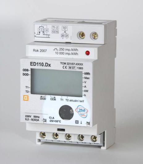 údaje ukládá do paměti a přizpůsobuje vlastnosti elektroměru požadavkům a potřebám odběratele. Nemá galvanicky oddělený napěťový a proudový obvod.