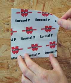 EURASOL P Vysoce kvalitní lepicí páska na bázi papíru pro použití v interiéru. EURASOL Sicher verpackt im praktischen Tragekarton. ENeV ENeV Nosný materiál ze speciálního papíru.