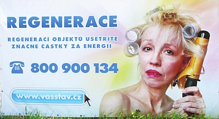 Obr. 5 Zobrazená reklama patří stavební společnosti, která regeneruje stavby s cílem ušetřit finance za spotřebu energie.