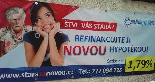 Z obdobných reklam uvádíme další dvě. První je zmiňovaný typ výměny staré za novou (obr. 6).