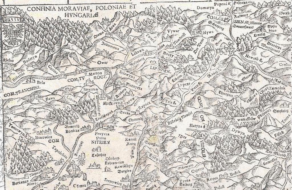 upravená Lazarova mapa Uhorska