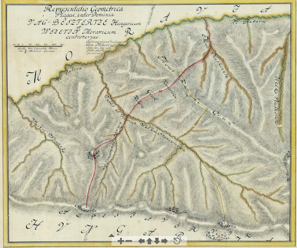 Mapa hraníc medzi panstvami v