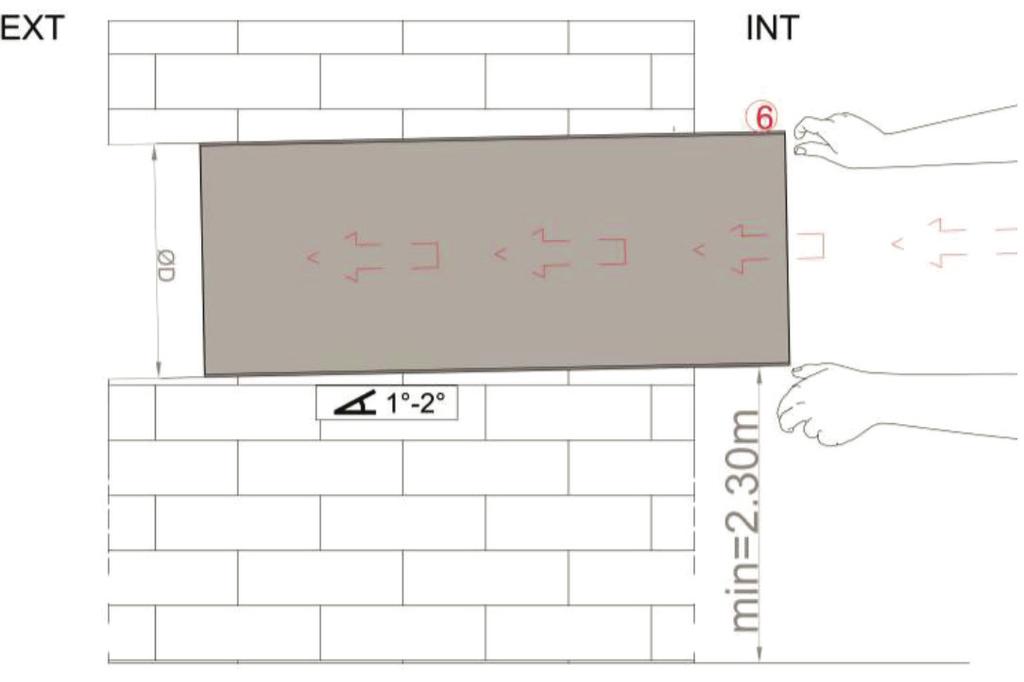 Bytová větrací jednotka s rekuperací tepla 7 3. INSTALACE Instalace jednotky musí být provedena odbornou montážní vzduchotechnickou firmou.