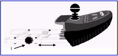 Pokud není ovládací joystick při zapnutí ve výchozí pozici dojde k zablokování a vozík není schopen jízdy. K odblokování vypněte ovládací jednotku a znovu zapněte.